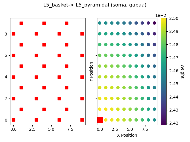 L5_basket-> L5_pyramidal (soma, gabaa)